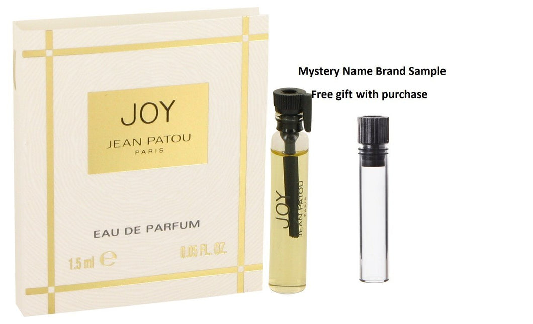 JOY by Jean Patou Vial EDP (sample) .05 oz And a Mystery Name brand sample vile