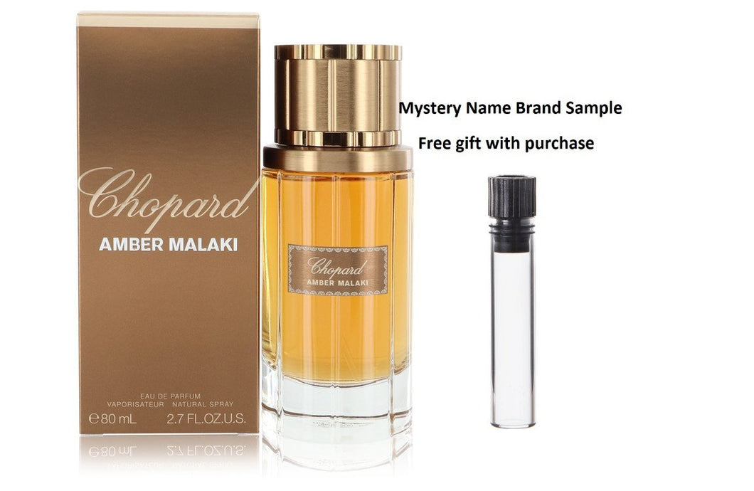 Chopard Amber Malaki by Chopard Eau De Parfum Spray (Unisex) 2.7 oz And a Mystery Name brand sample vile