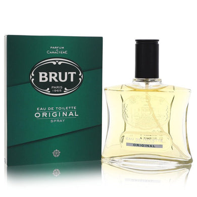 Brut by Faberge Eau De Toilette Spray (Original Glass Bottle) 3.4 oz For Men