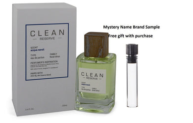 Clean Reserve Acqua Neroli by Clean Eau De Parfum Spray 3.4 oz And a Mystery Name brand sample vile