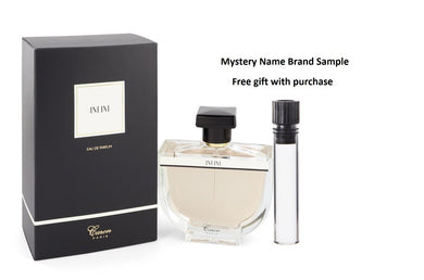 INFINI by Caron Eau De Parfum Spray 3.3 oz And a Mystery Name brand sample vile