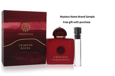 Amouage Crimson Rocks by Amouage Eau De Parfum Spray (Unisex) 3.4 oz And a Mystery Name brand sample vile
