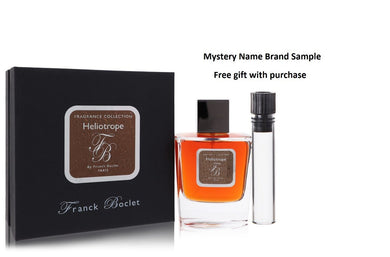 Franck Boclet Heliotrope by Franck Boclet Eau De Parfum Spray 3.4 oz And a Mystery Name brand sample vile