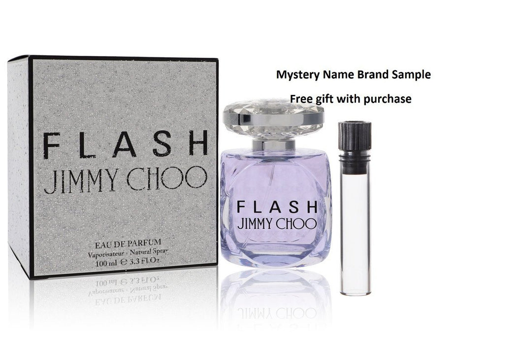 Flash by Jimmy Choo Eau De Parfum Spray 3.4 oz And a Mystery Name brand sample vile