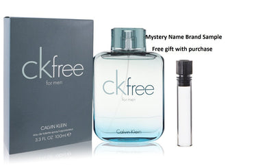 CK Free by Calvin Klein Eau De Toilette Spray 3.4 oz And a Mystery Name brand sample vile