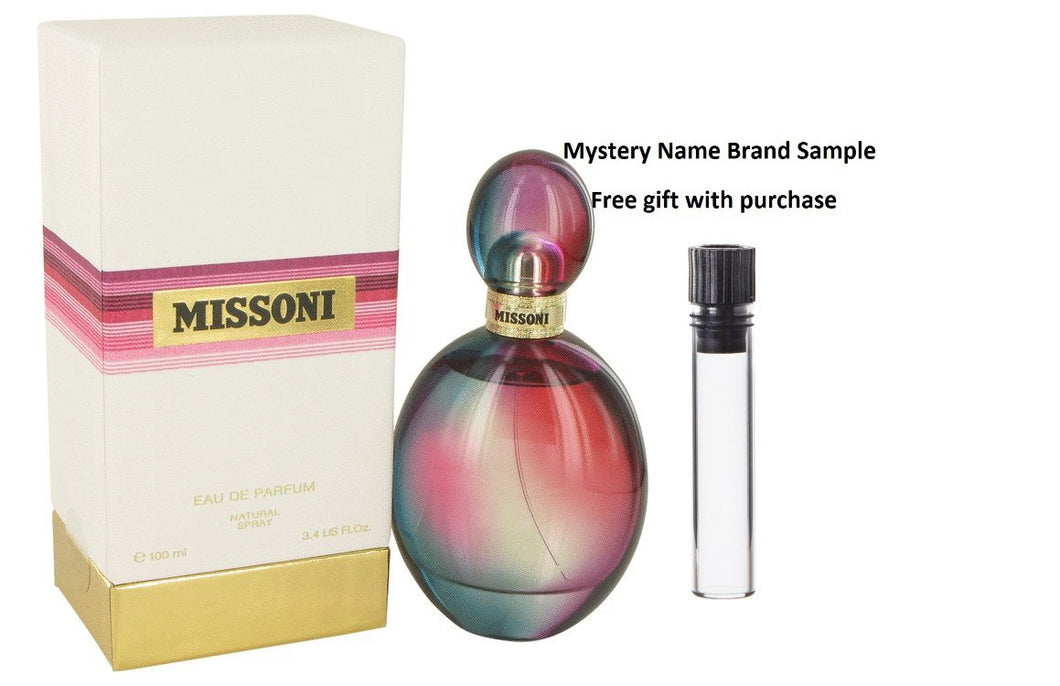 Missoni by Missoni Eau De Parfum Spray 3.4 oz And a Mystery Name brand sample vile