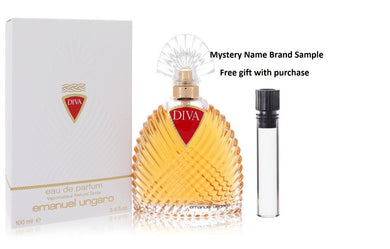DIVA by Ungaro Eau De Parfum Spray 3.3 oz And a Mystery Name brand sample vile