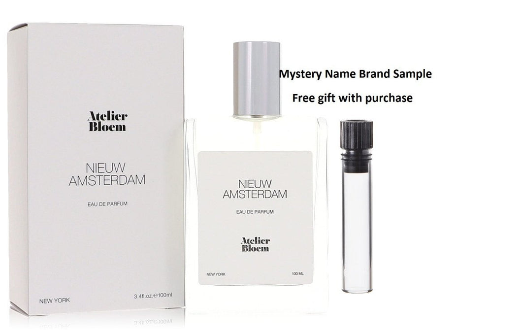 Nieuw Amsterdam by Atelier Bloem Eau De Parfum Spray (Unisex) 3.4 oz And a Mystery Name brand sample vile