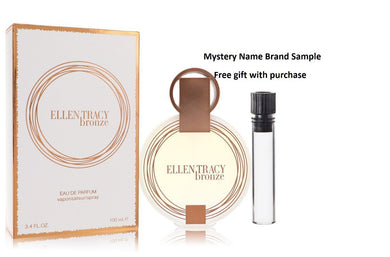 Ellen Tracy Bronze by Ellen Tracy Eau De Parfum Spray 3.3 oz And a Mystery Name brand sample vile