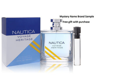 Nautica Voyage Heritage by Nautica Eau De Toilette Spray 3.4 oz And a Mystery Name brand sample vile