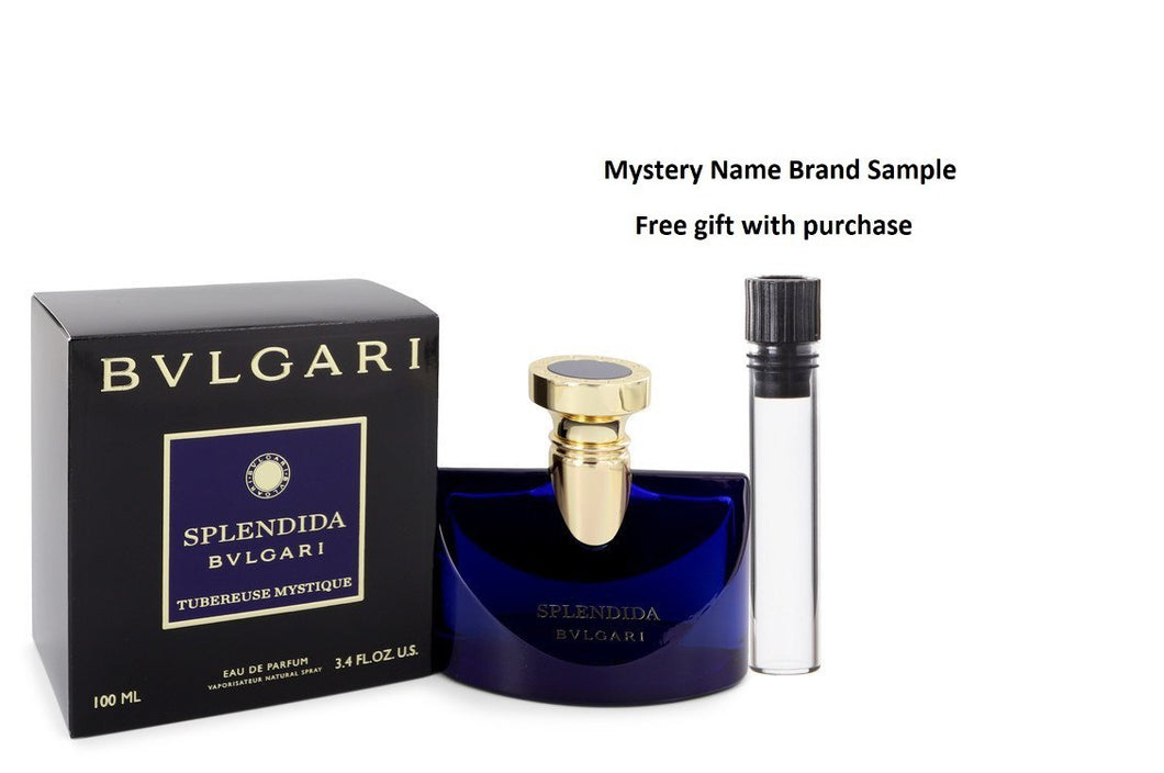 Bvlgari Splendida Tubereuse Mystique by Bvlgari Eau De Parfum Spray 3.4 oz And a Mystery Name brand sample vile