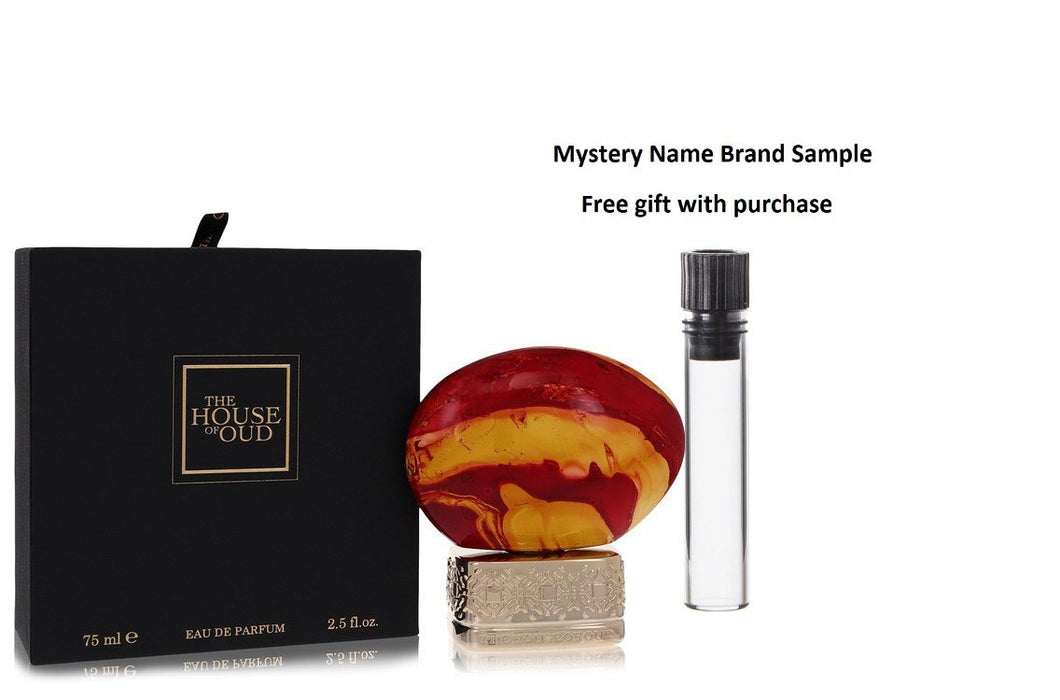 Almond Harmony by The House of Oud Eau De Parfum Spray (Unisex) 2.5 oz And a Mystery Name brand sample vile