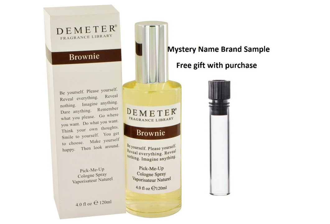 Demeter Brownie by Demeter Cologne Spray 4 oz And a Mystery Name brand sample vile