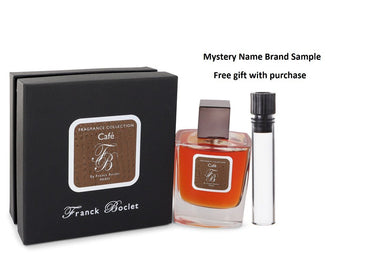 Franck Boclet Cafe by Franck Boclet Eau De Parfum Spray (Unisex) 3.3 oz And a Mystery Name brand sample vile