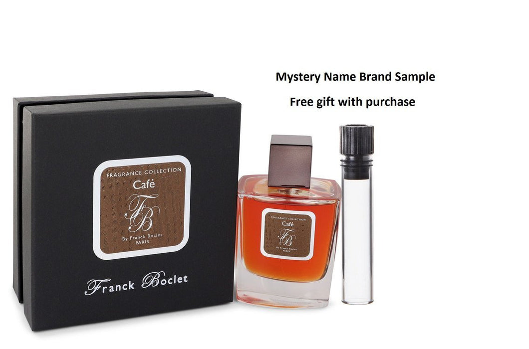 Franck Boclet Cafe by Franck Boclet Eau De Parfum Spray (Unisex) 3.3 oz And a Mystery Name brand sample vile