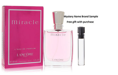 MIRACLE by Lancome Eau De Parfum Spray 1 oz And a Mystery Name brand sample vile
