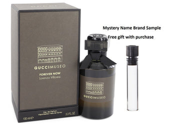 Forever Now Gucci Museo by Gucci Eau De Parfum Spray 3.3 oz And a Mystery Name brand sample vile