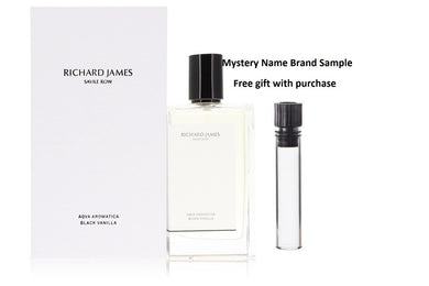 Aqua Aromatica Black Vanilla by Richard James Cologne Spray 3.5 oz And a Mystery Name brand sample vile