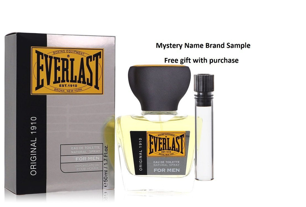 Everlast by Everlast Eau De Toilette Spray 1.7 oz And a Mystery Name brand sample vile