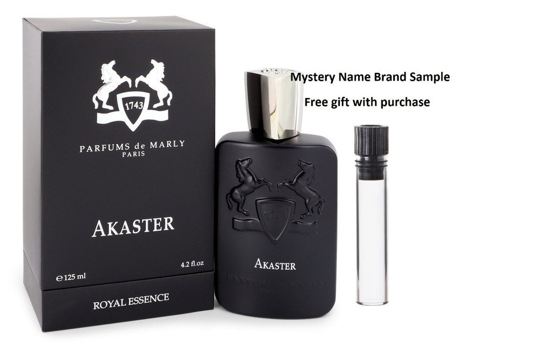 Akaster Royal Essence by Parfums De Marly Eau De Parfum Spray (Unisex) 4.2 oz And a Mystery Name brand sample vile
