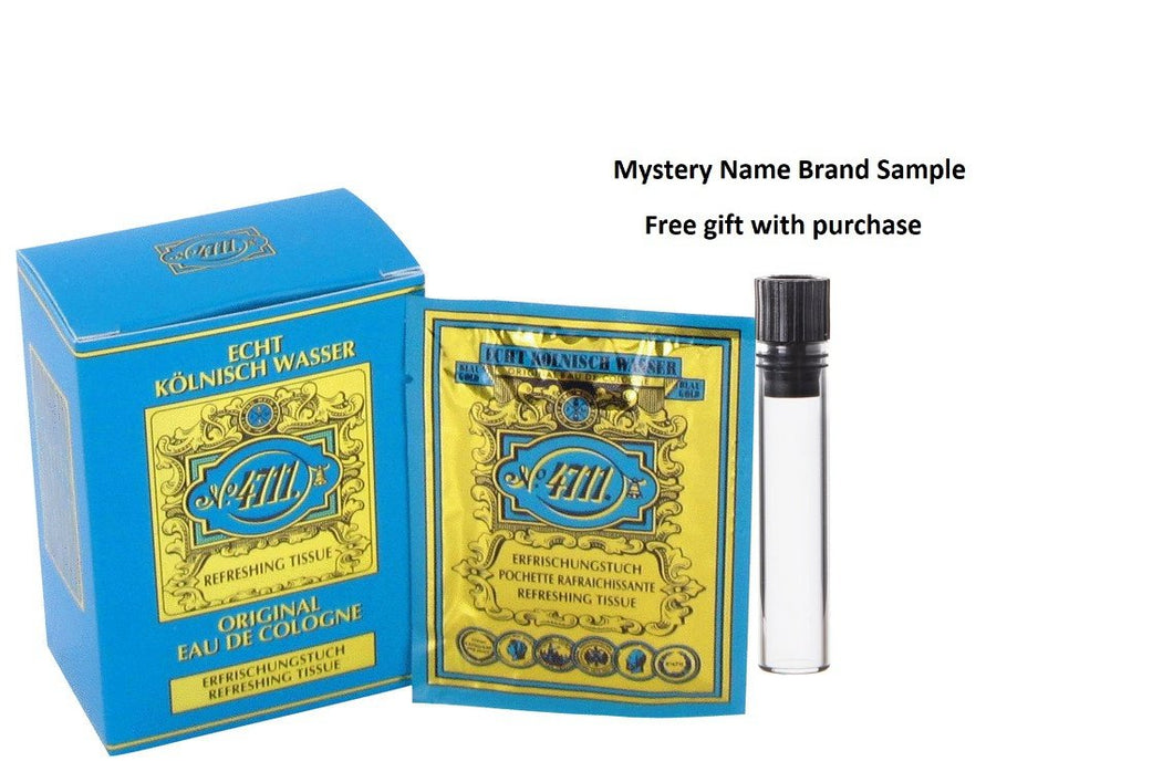 4711 by 4711 Lemon Scented Tissues (Unisex)-10 per pk -- And a Mystery Name brand sample vile