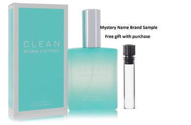 Clean Warm Cotton by Clean Eau De Parfum Spray 2.14 oz And a Mystery Name brand sample vile
