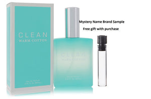 Clean Warm Cotton by Clean Eau De Parfum Spray 2.14 oz And a Mystery Name brand sample vile