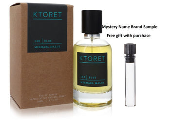 Ktoret 140 Blue by Michael Malul Eau De Parfum Spray 3.4 oz And a Mystery Name brand sample vile