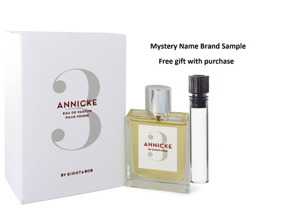 Annicke 3 by Eight & Bob Eau De Parfum Spray 3.4 oz And a Mystery Name brand sample vile