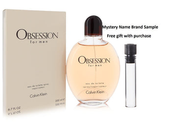 OBSESSION by Calvin Klein Eau De Toilette Spray 6.7 oz And a Mystery Name brand sample vile