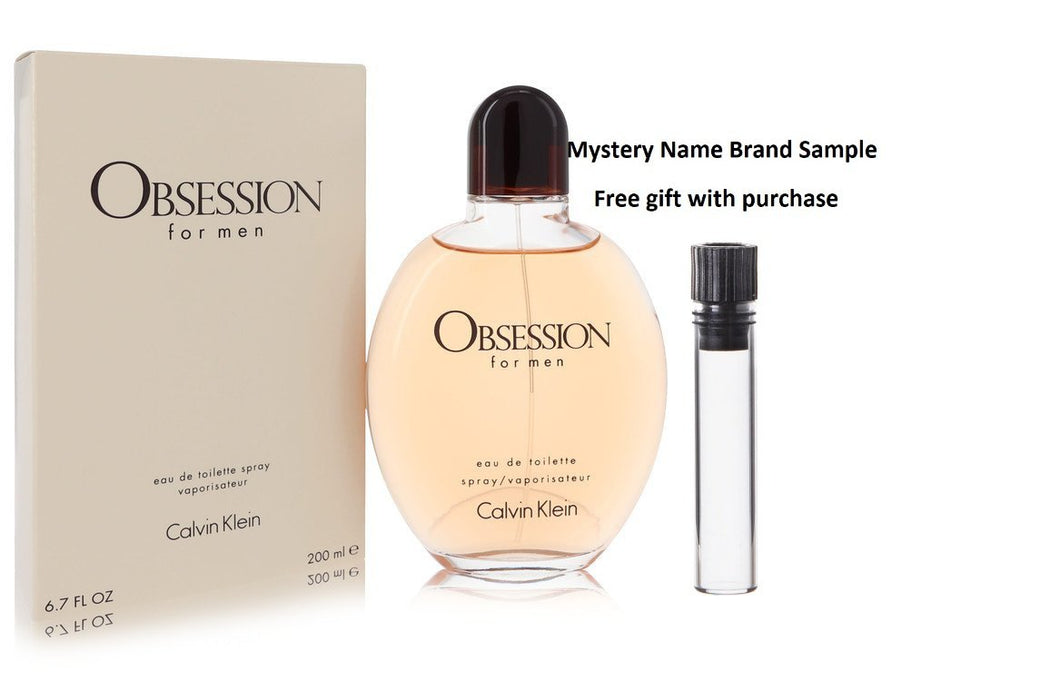 OBSESSION by Calvin Klein Eau De Toilette Spray 6.7 oz And a Mystery Name brand sample vile