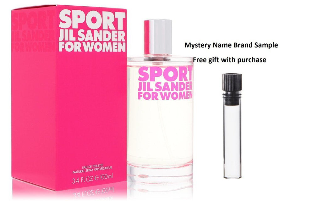 Jil Sander Sport by Jil Sander Eau De Toilette Spray 3.4 oz And a Mystery Name brand sample vile