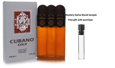 Cubano Gold by Cubano Eau De Toilette Spray 4 oz And a Mystery Name brand sample vile