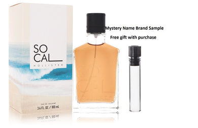 Hollister Socal by Hollister Eau De Cologne Spray 3.4 oz And a Mystery Name brand sample vile
