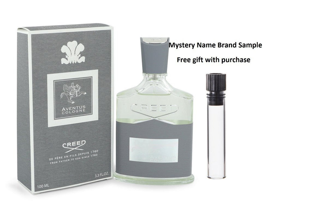Aventus Cologne by Creed Eau De Parfum Spray 3.3 oz And a Mystery Name brand sample vile