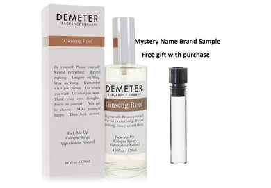 Demeter Ginseng Root by Demeter Cologne Spray 4 oz And a Mystery Name brand sample vile