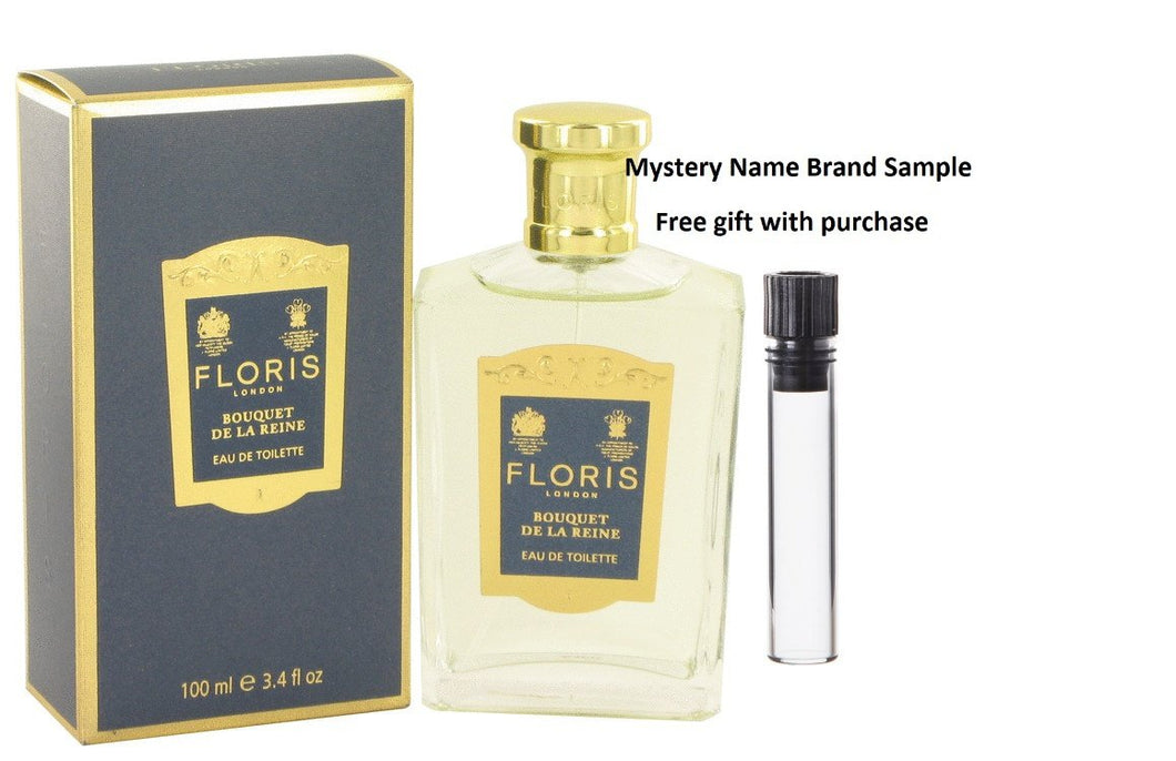 Floris Bouquet De La Reine by Floris Eau De Toilette Spray 3.4 oz And a Mystery Name brand sample vile