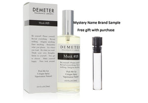 Demeter Musk #15 by Demeter Cologne Spray (Unisex) 4 oz And a Mystery Name brand sample vile