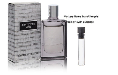Jimmy Choo Man by Jimmy Choo Mini EDT .15 oz And a Mystery Name brand sample vile