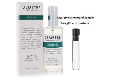 Demeter Gardenia by Demeter Cologne Spray 4 oz And a Mystery Name brand sample vile