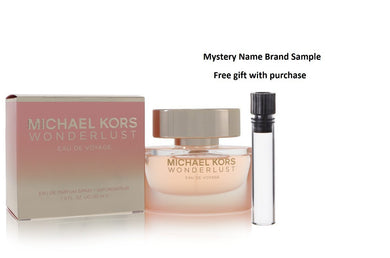 Michael Kors Wonderlust Eau De Voyage by Michael Kors Eau De Parfum Spray 1 oz And a Mystery Name brand sample vile