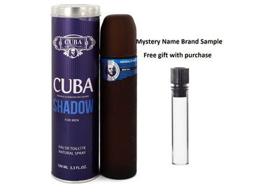 Cuba Shadow by Fragluxe Eau De Toilette Spray 3.3 oz And a Mystery Name brand sample vile