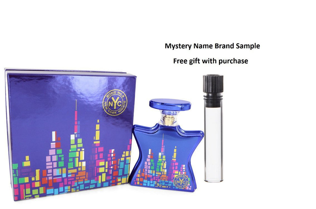 Bond No. 9 New York Nights by Bond No. 9 Eau De Parfum Spray 3.4 oz And a Mystery Name brand sample vile