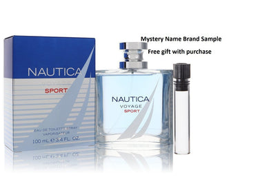 Nautica Voyage Sport by Nautica Eau De Toilette Spray 3.4 oz And a Mystery Name brand sample vile