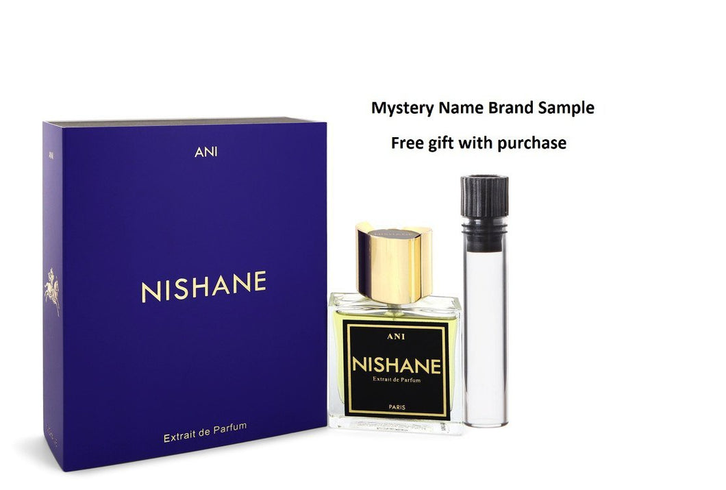Nishane Ani by Nishane Extrait De Parfum Spray (Unisex) 1.7 oz And a Mystery Name brand sample vile