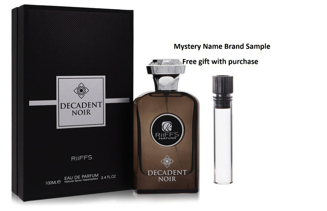 Riiffs Decadent Noir by Riiffs Eau De Parfum Spray 3.4 oz And a Mystery Name brand sample vile