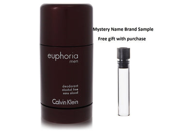Euphoria by Calvin Klein Deodorant Stick 2.5 oz And a Mystery Name brand sample vile