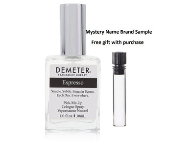 Demeter Espresso by Demeter Cologne Spray 1 oz And a Mystery Name brand sample vile