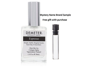 Demeter Espresso by Demeter Cologne Spray 1 oz And a Mystery Name brand sample vile