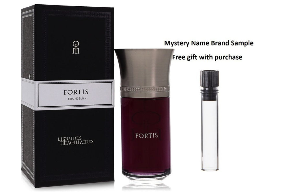 Fortis by Liquides Imaginaires Eau De Parfum Spray 3.3 oz And a Mystery Name brand sample vile